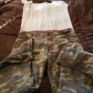 Camo cargos with tee